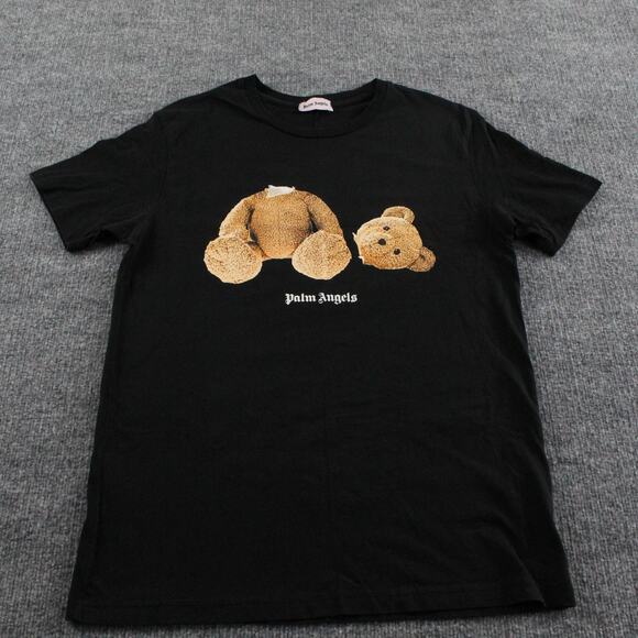Palm Angels Shirt Men Large Kill The Bear T Shirt Black Tee Logo Designer Street - Picture 3 of 9